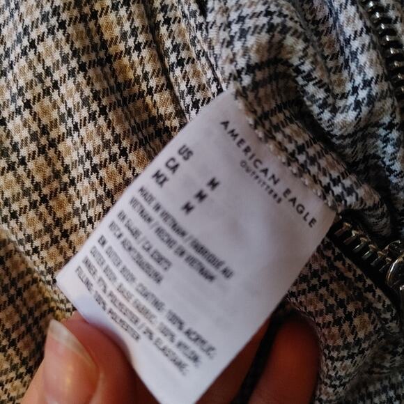 American Eagle Outfitters AEO AE Size Medium M Puffer Cropped Coat Reversible - Picture 8 of 15